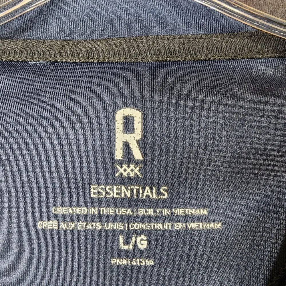 Rhone Essentials Performance Hoodie Shirt Mens‎ L Navy Pullover Midweight Nice!